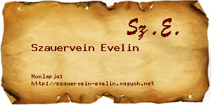 Szauervein Evelin névjegykártya
