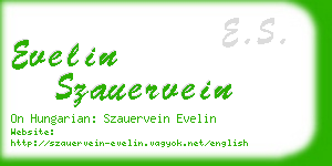 evelin szauervein business card